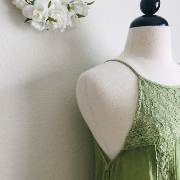 Laced Green Ombré Dress/Tunic - Picture 3 of 8